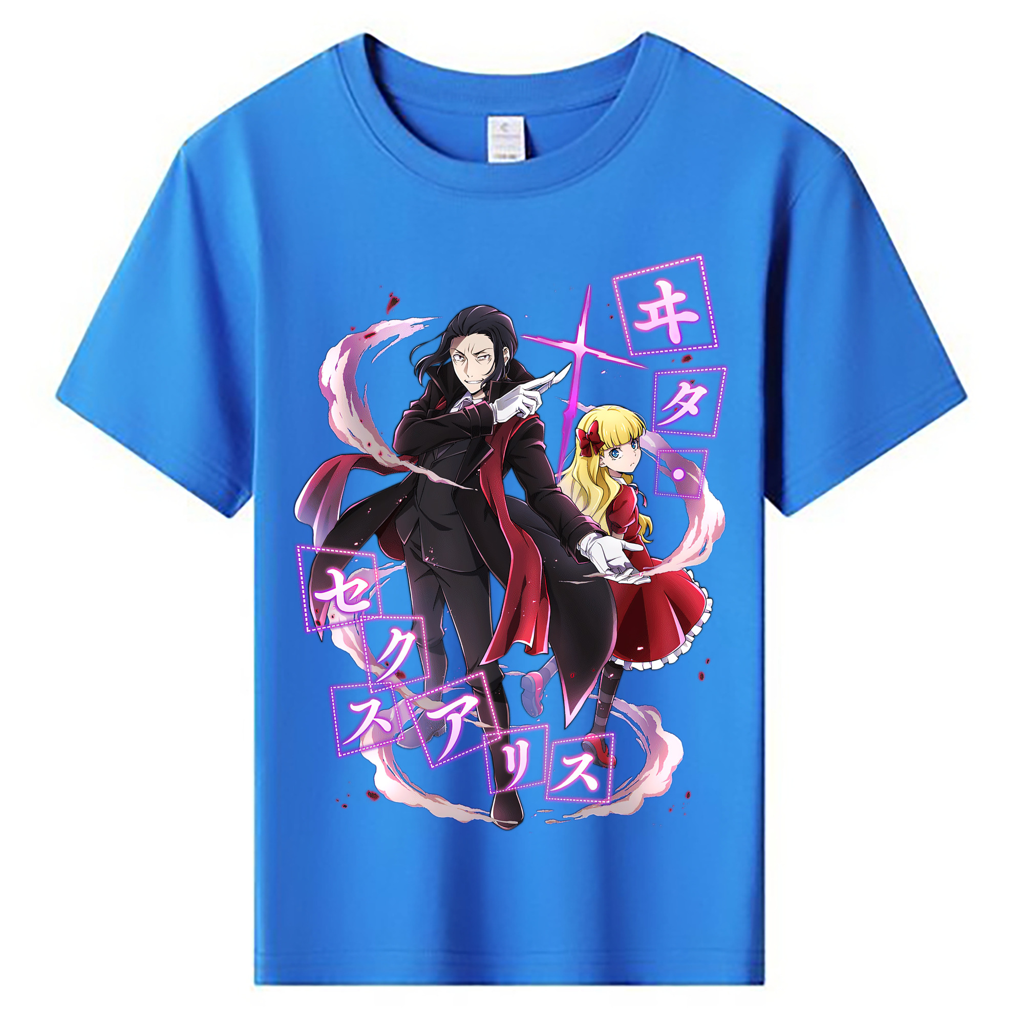 （画像用） 文豪ストレイドッグス Bungo Stray Dogs 綿100％キッズTシャツ（フロントプリント）